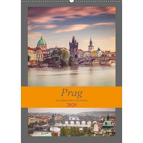 Prag - Die goldene Stadt an der Moldau (Wandkalender 2020 DIN A2 hoch), Thomas Deter