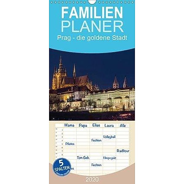 Prag - die goldene Stadt - Familienplaner hoch (Wandkalender 2020 , 21 cm x 45 cm, hoch), Enrico Caccia