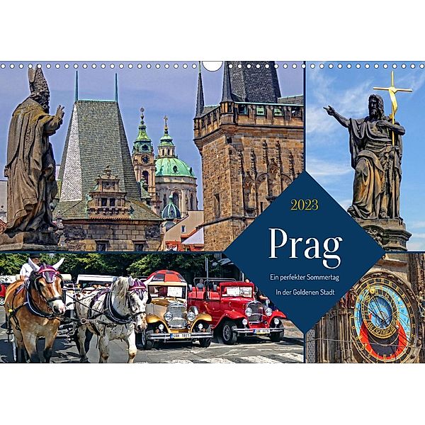 Prag - Ein perfekter Sommertag in der Goldenen Stadt (Wandkalender 2023 DIN A3 quer), Holger Felix