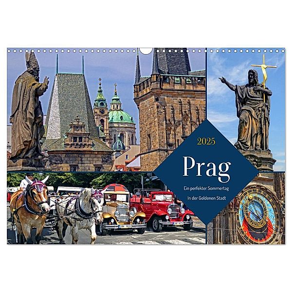 Prag - Ein perfekter Sommertag in der Goldenen Stadt (Wandkalender 2025 DIN A3 quer), CALVENDO Monatskalender, Calvendo, Holger Felix