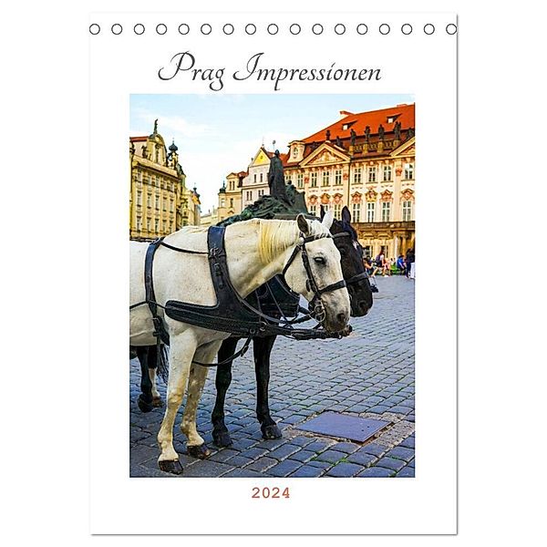 Prag Impressionen (Tischkalender 2024 DIN A5 hoch), CALVENDO Monatskalender, Julia Wankmüller