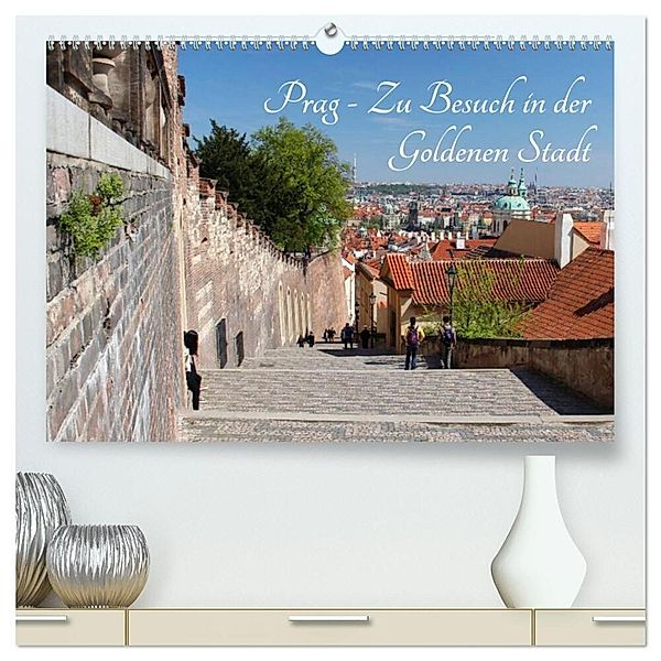 Prag - Zu Besuch in der Goldenen Stadt (hochwertiger Premium Wandkalender 2024 DIN A2 quer), Kunstdruck in Hochglanz, Rabea Albilt