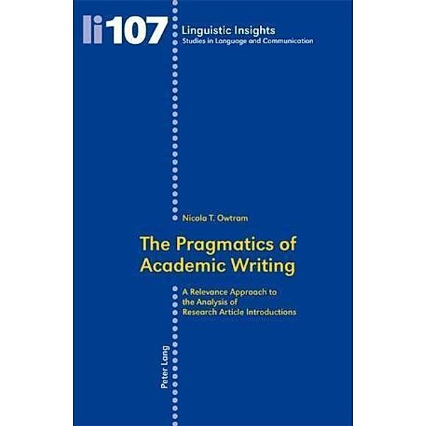 Pragmatics of Academic Writing, Nicola Owtram