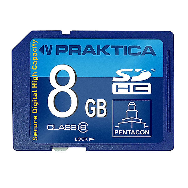 Praktica SDHC-Speicherkarte 8 GB, Class6