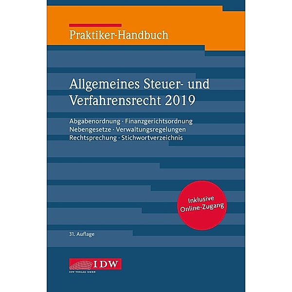 Praktiker-Handbuch Allgemeines Steuer- und Verfahrensrecht 2019, Gregor Kirch