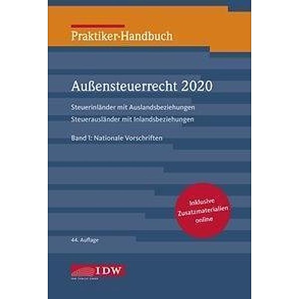 Praktiker-Handbuch Aussensteuerrecht 2020, 2 Bde., 44.A.
