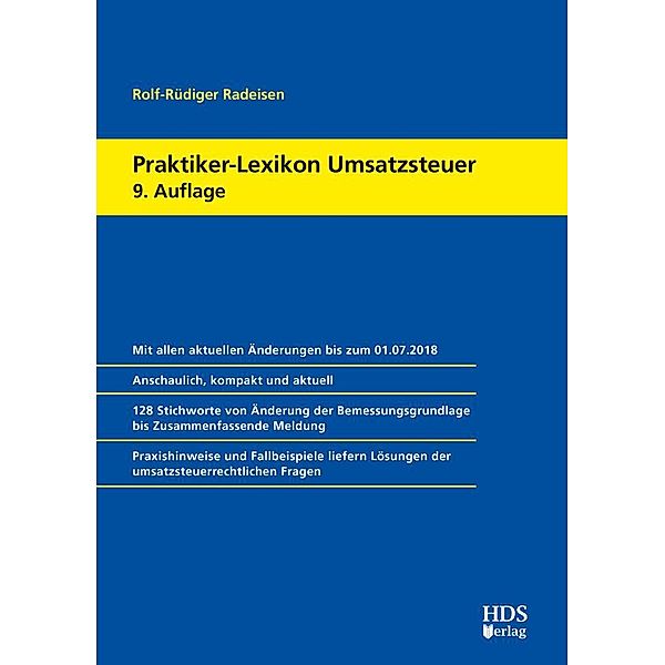 Praktiker-Lexikon Umsatzsteuer, Rolf-Rüdiger Radeisen