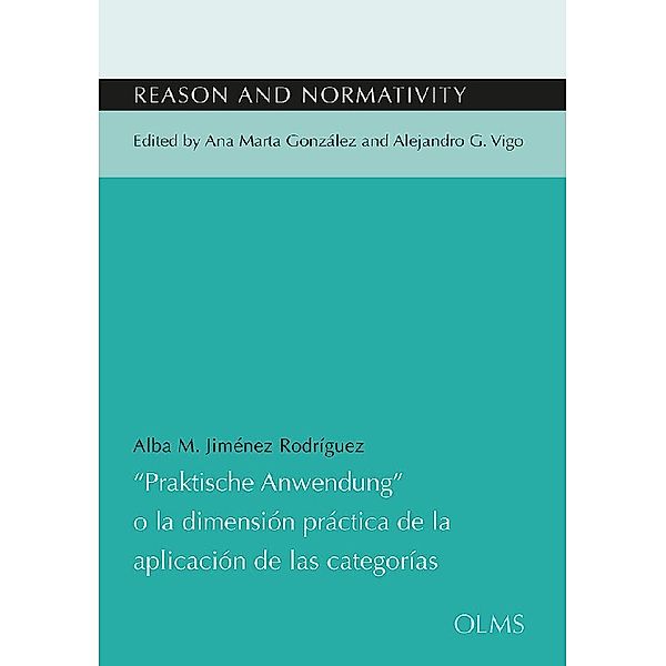 Praktische Anwendung o la dimensión práctica de la aplicación de las categorías, Alba M. Jiménez Rodríguez