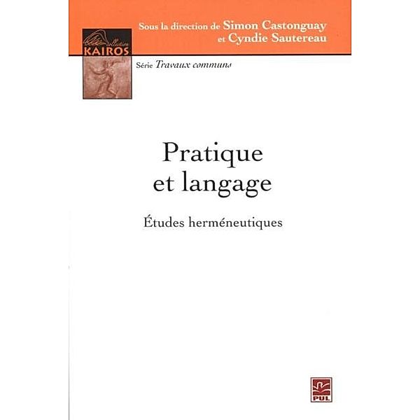 Pratique et langage, Cyndie Sautereau, Simon Castonguay