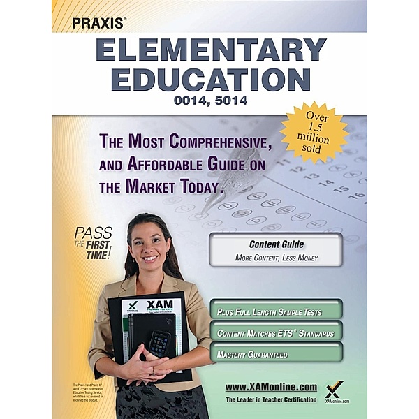 Praxis Elementary Education 0014, 5014 Teacher Certification Study Guide, Sharon Wynne