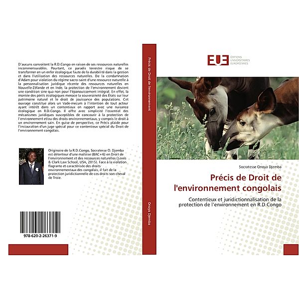 Précis de Droit de l'environnement congolais, Socratesse Onoya Djemba