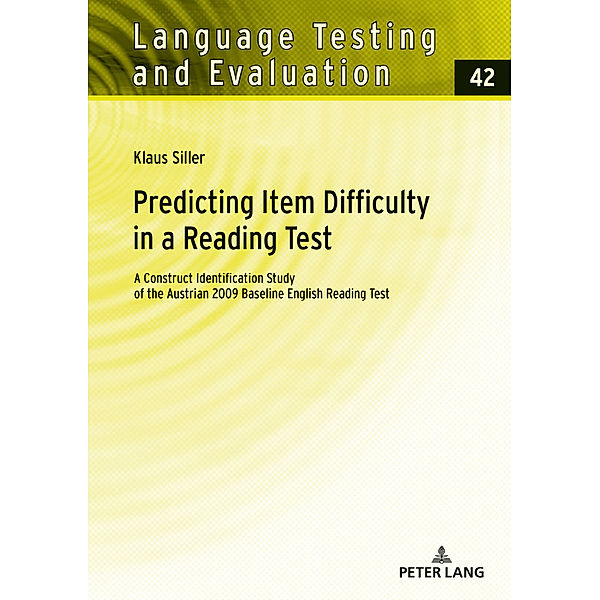 Predicting Item Difficulty in a Reading Test, Klaus Siller