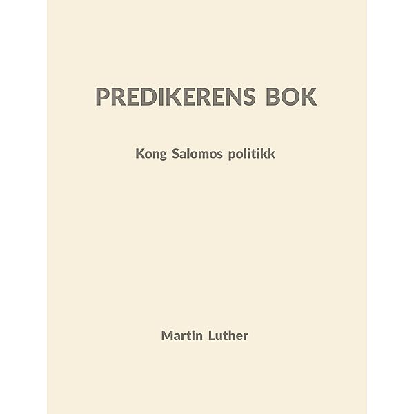 Predikerens bok, Søren Grønborg Hansen