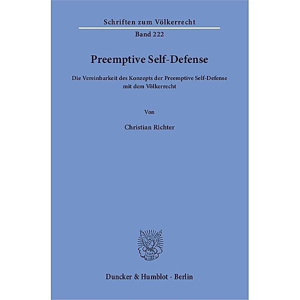 Preemptive Self-Defense., Christian Richter