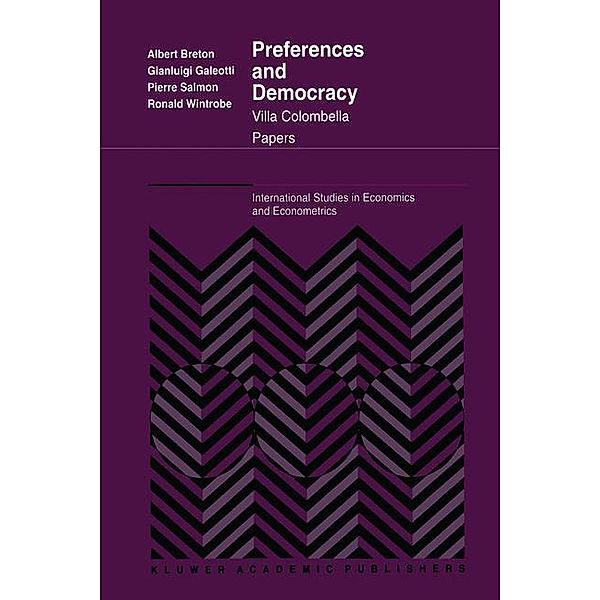 Preferences and Democracy / International Studies in Economics and Econometrics Bd.28