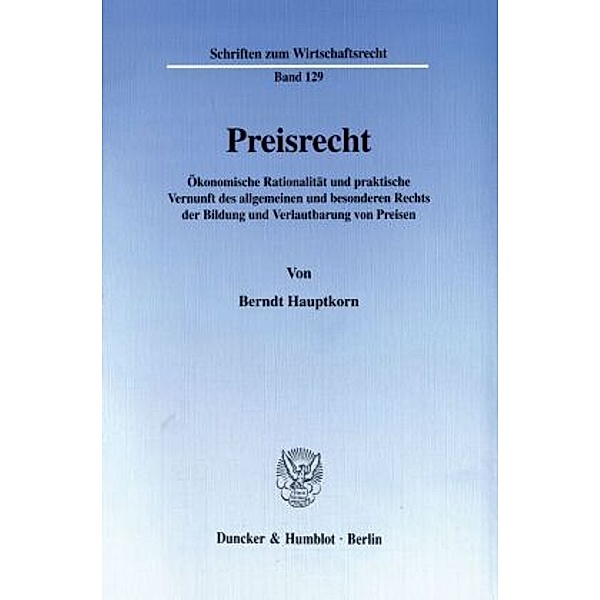Preisrecht., Berndt Hauptkorn