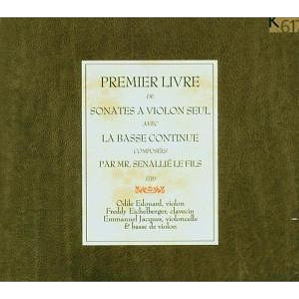 Premier Livre de Sonates, Edouard, Eichelberge, Jacques