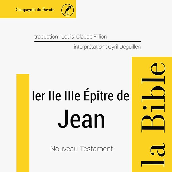 Première, Deuxième et troisième épître de Jean, Anonymous