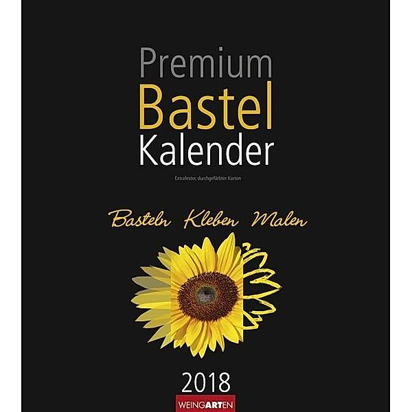 Premium Bastelkalender schwarz 2018