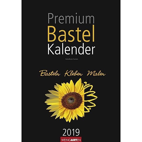 Premium Bastelkalender schwarz 2019