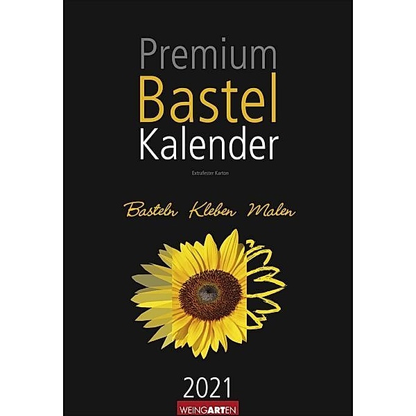 Premium Bastelkalender schwarz 2021