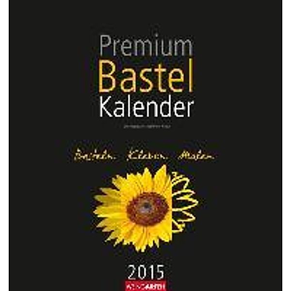 Premium Bastelkalender Schwarz 32 x 34 cm 2015