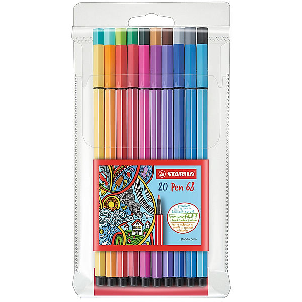 STABILO® Premium-Filzstift STABILO® Pen 68 20er-Pack