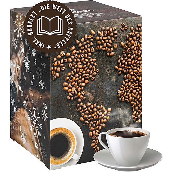 Premium Kaffee Adventskalender Weltreise 2023 von Corasol (Art: Coffeebags)