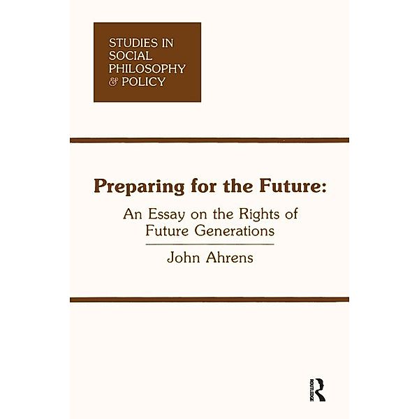 Preparing for the Future, John Ahrens