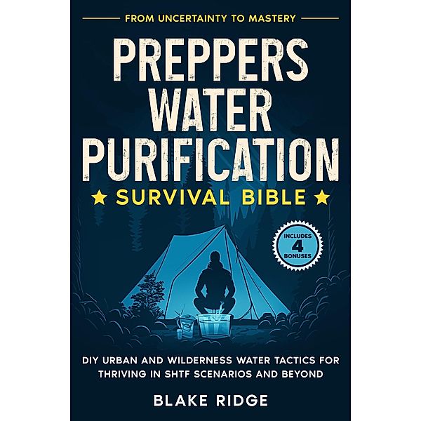 Preppers Water Purification Survival Bible: From Uncertainty to Mastery - DIY Urban and Wilderness Water Tactics for Thriving in SHTF Scenarios and Beyond, Blake Ridge