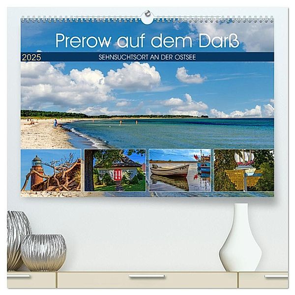Prerow auf dem Darss - Sehnsuchtsort an der Ostsee (hochwertiger Premium Wandkalender 2025 DIN A2 quer), Kunstdruck in Hochglanz, Calvendo, Holger Felix