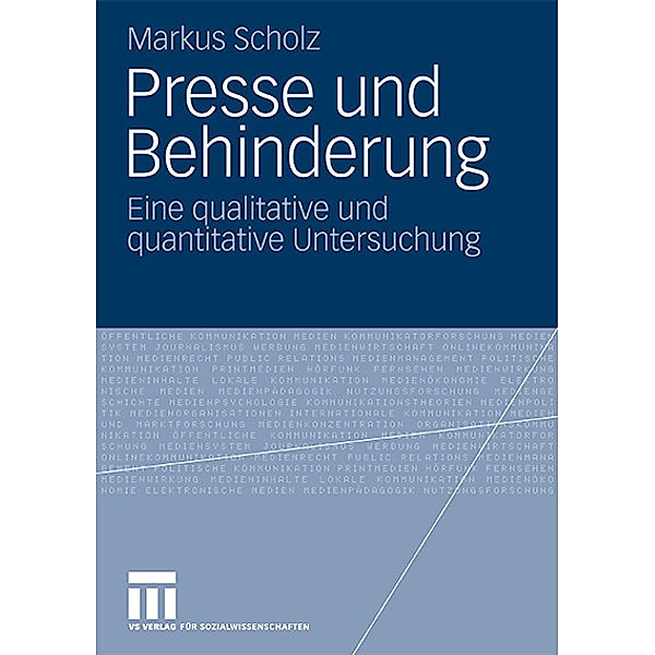 Presse und Behinderung, Markus Scholz