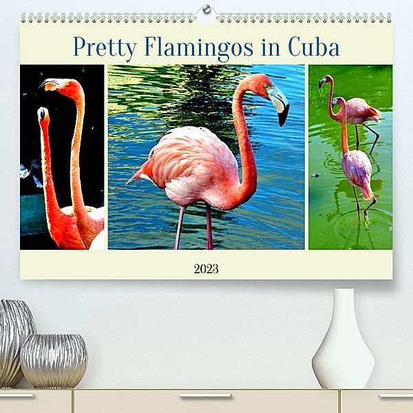 Pretty Flamingos in Cuba (Premium, hochwertiger DIN A2 Wandkalender 2023, Kunstdruck in Hochglanz), Henning von Löwis of Menar, Henning von Löwis of Menar
