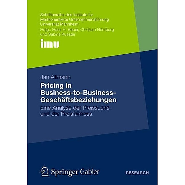 Pricing in Business to Business Geschäftsbeziehungen, Jan Allmann