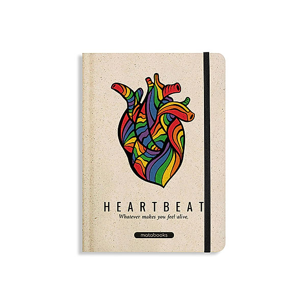 Pride Collection Nari Notizbuch A5 Heartbeat (punktiert, farbig)
