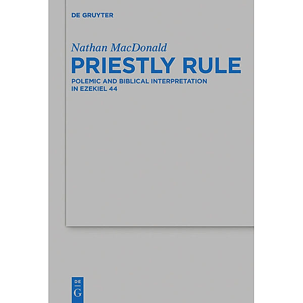 Priestly Rule, Nathan MacDonald