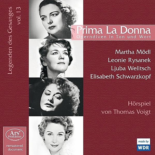 Prima La Donna-Operndiven In Ton Und Wort, SchwarzkopfMödl, Rysanek, Welitsch, Voigt