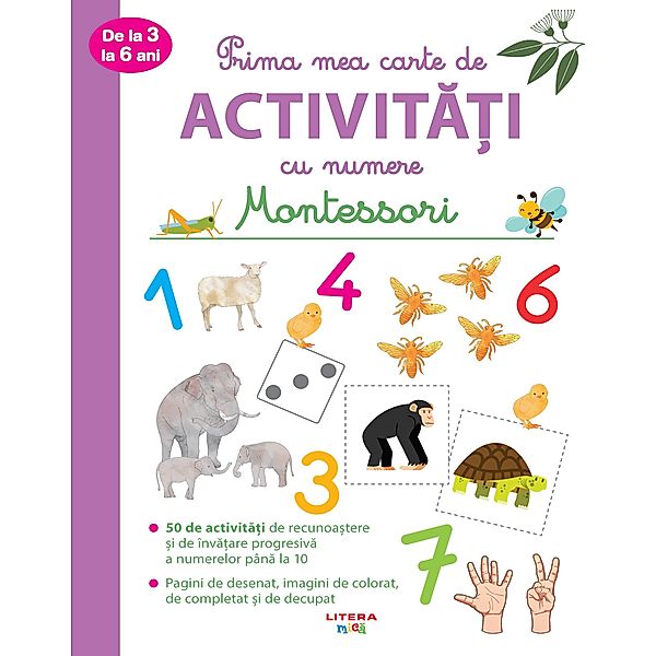 Prima Mea Carte De Activitati Cu Numere / Carte De Colorat Si Activitati