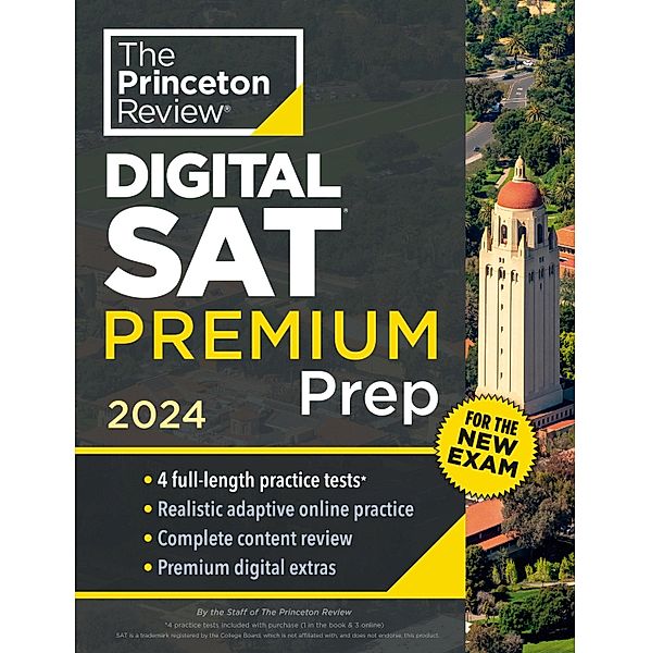 Princeton Review Digital SAT Premium Prep, 2024