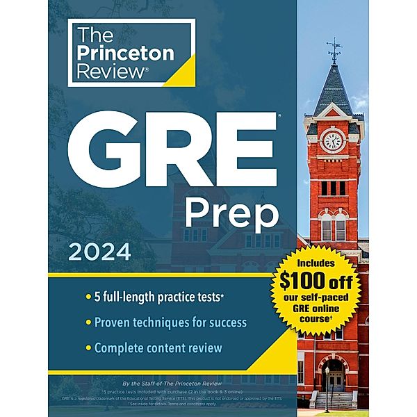 Princeton Review GRE Prep, 2024 / Graduate School Test Preparation, The Princeton Review