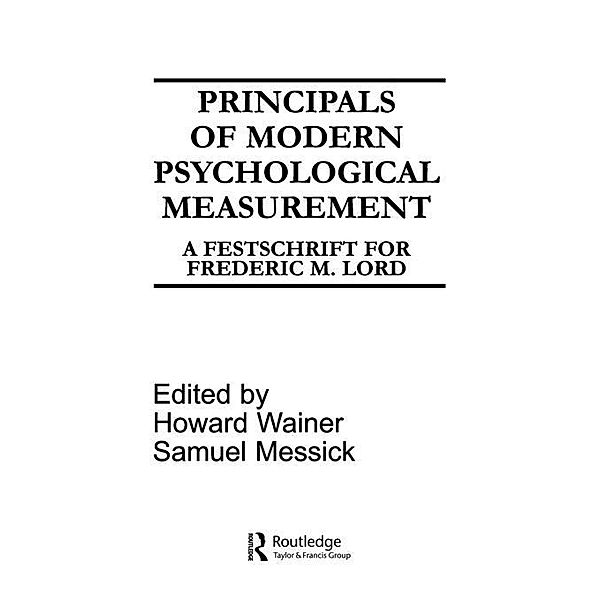 Principals of Modern Psychological Measurement