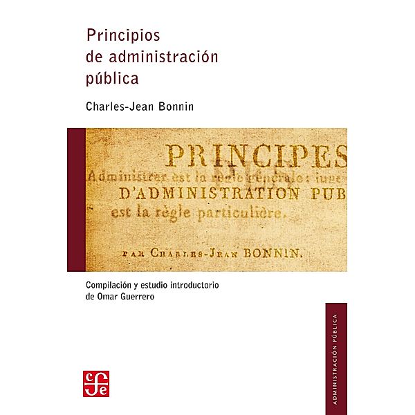 Principios de administración pública, Charles-Jean Bonnin