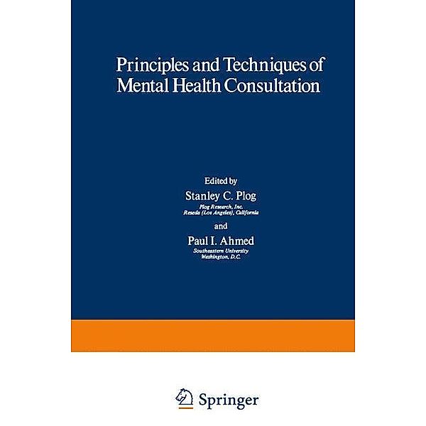 Principles and Techniques of Mental Health Consultation