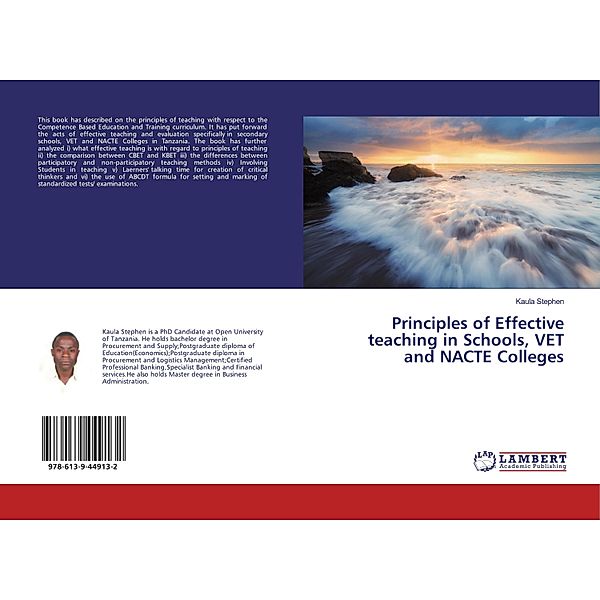Principles of Effective teaching in Schools, VET and NACTE Colleges, Kaula Stephen
