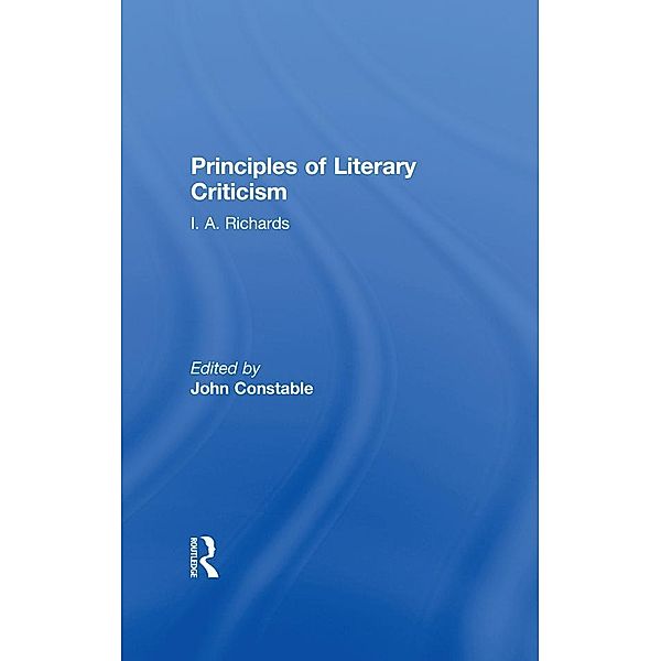 Principles of Literary Criticism V3, John Constable, I. A. Richards