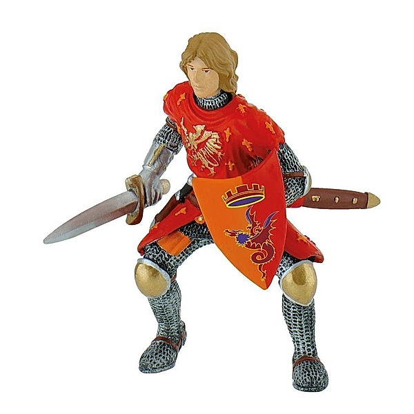 Bullyworld Prinz mit Schwert rot, Spielfigur