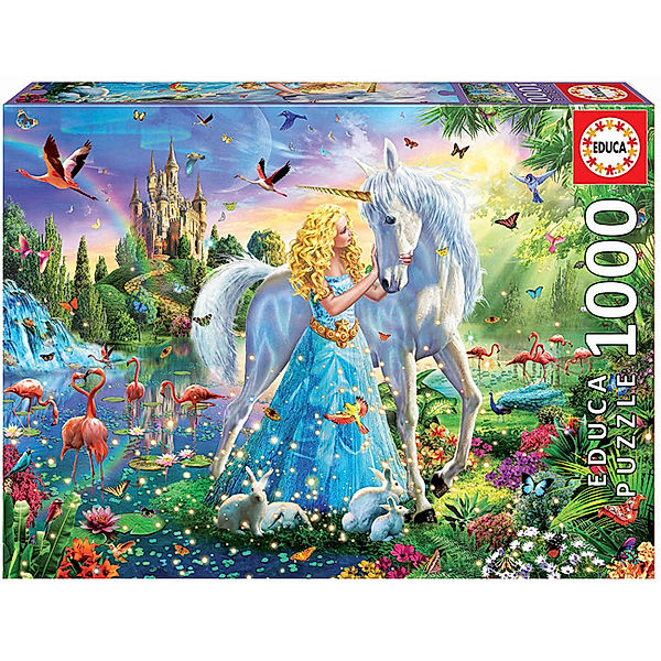 Educa Puzzle, Carletto Deutschland Prinzessin und Einhorn (Puzzle)