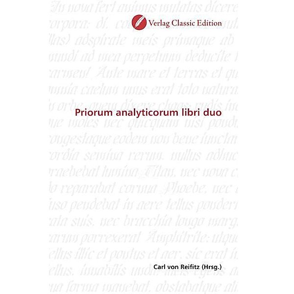 Priorum analyticorum libri duo