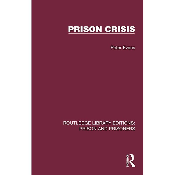 Prison Crisis, Peter Evans