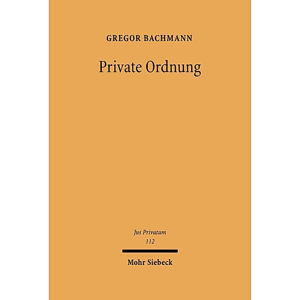 Private Ordnung, Gregor Bachmann